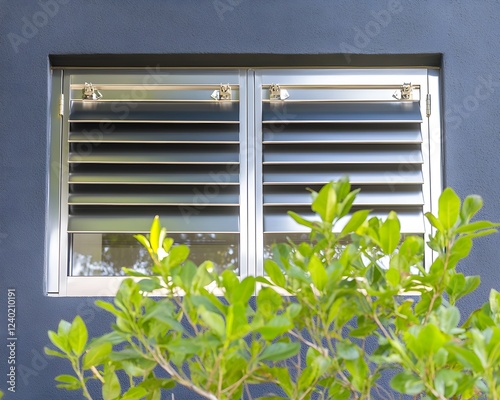 Modern Metal Window Shutters Exterior Design