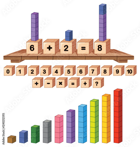Educational Math Blocks and Balancing Scales