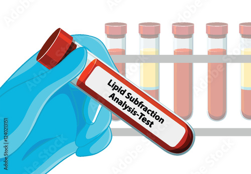 Medical Blood Test Vector Illustration