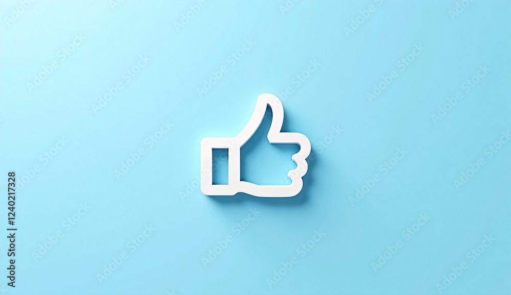 Minimalistic Like Symbol for Social Media Engagement Minimalistic Like Symbol for Social Media Engagement
