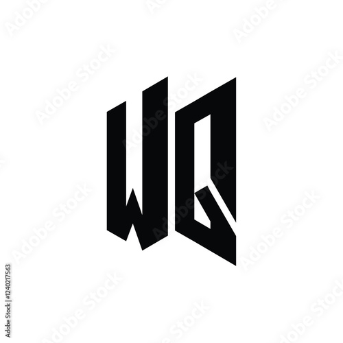 Free Download WQ monogram logo design letter text name symbol monochrome logotype alphabet character simple logo - GFXLoad