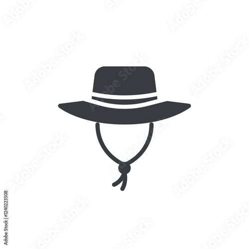 Farmer hat vector icon