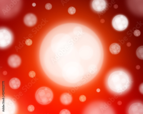 abstract white large bubbles in the middle and many small bubbles on gradient orange and yellow background, object, decor, pattern, fantasy, copy space