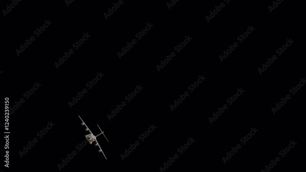 shot of a grey transport aircraft on an airfield. The plane is the central focus. It's a mid-shot, giving a clear view of the aircraft's form and details shot of a grey transport aircraft on an airfield. The plane is the central focus. It's a mid-shot, giving a clear view of the aircraft's form and details