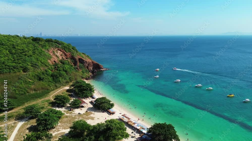 Koh Samui Pig Island Thailand aerial drone Southeast Asia exotic tropical landscape Koh Samui Pig Island Thailand aerial drone Southeast Asia exotic tropical landscape