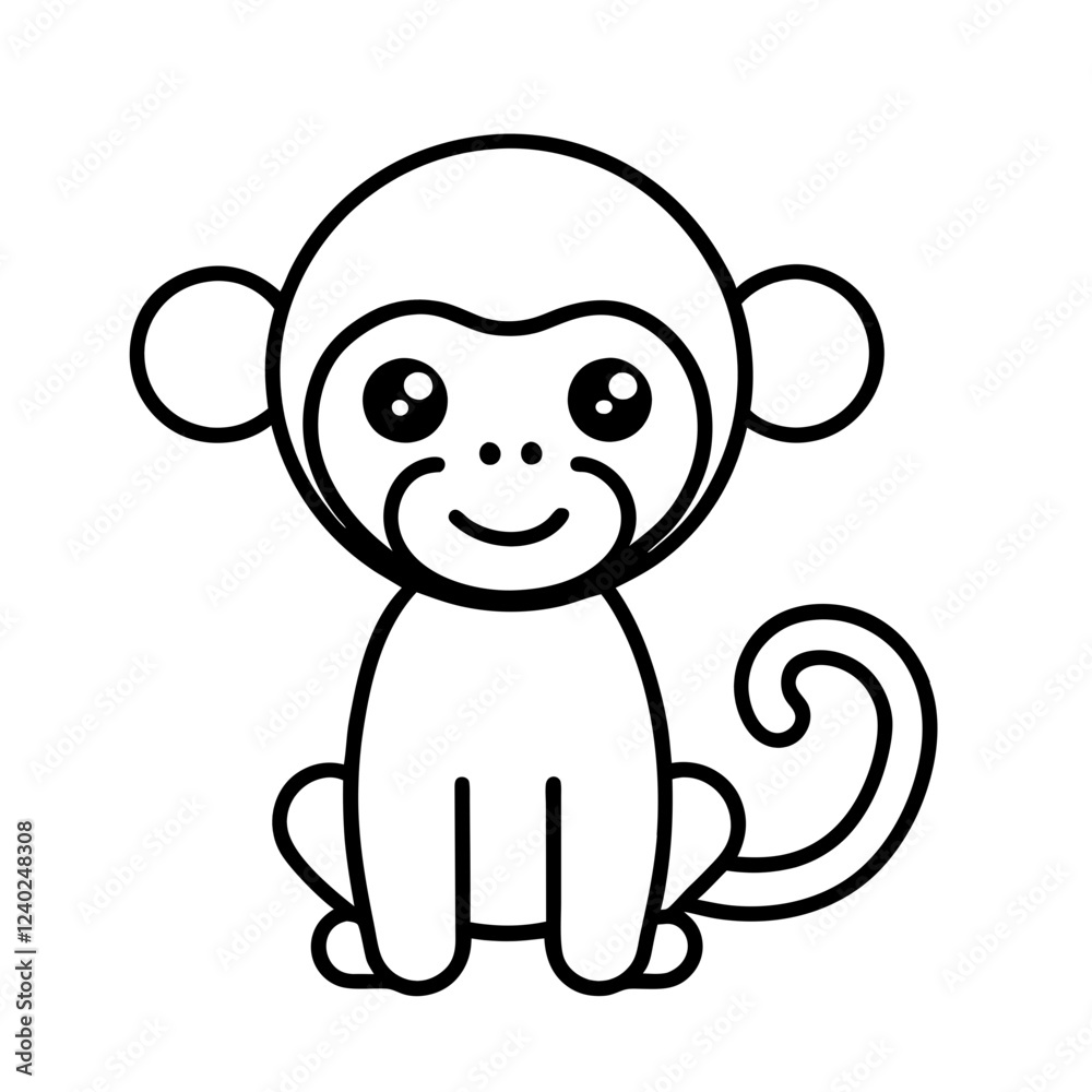 Monkey Outline Icon