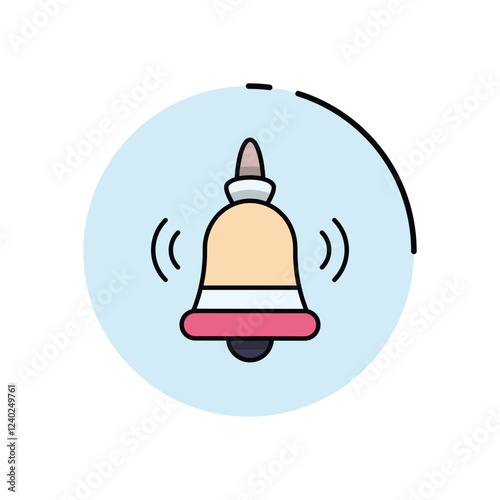 Christmas Bell vector icon