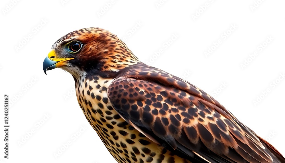 Fototapeta premium Falcon Side View Full Body Background
