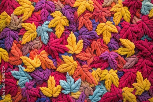 Colorful autumn leaf texture background