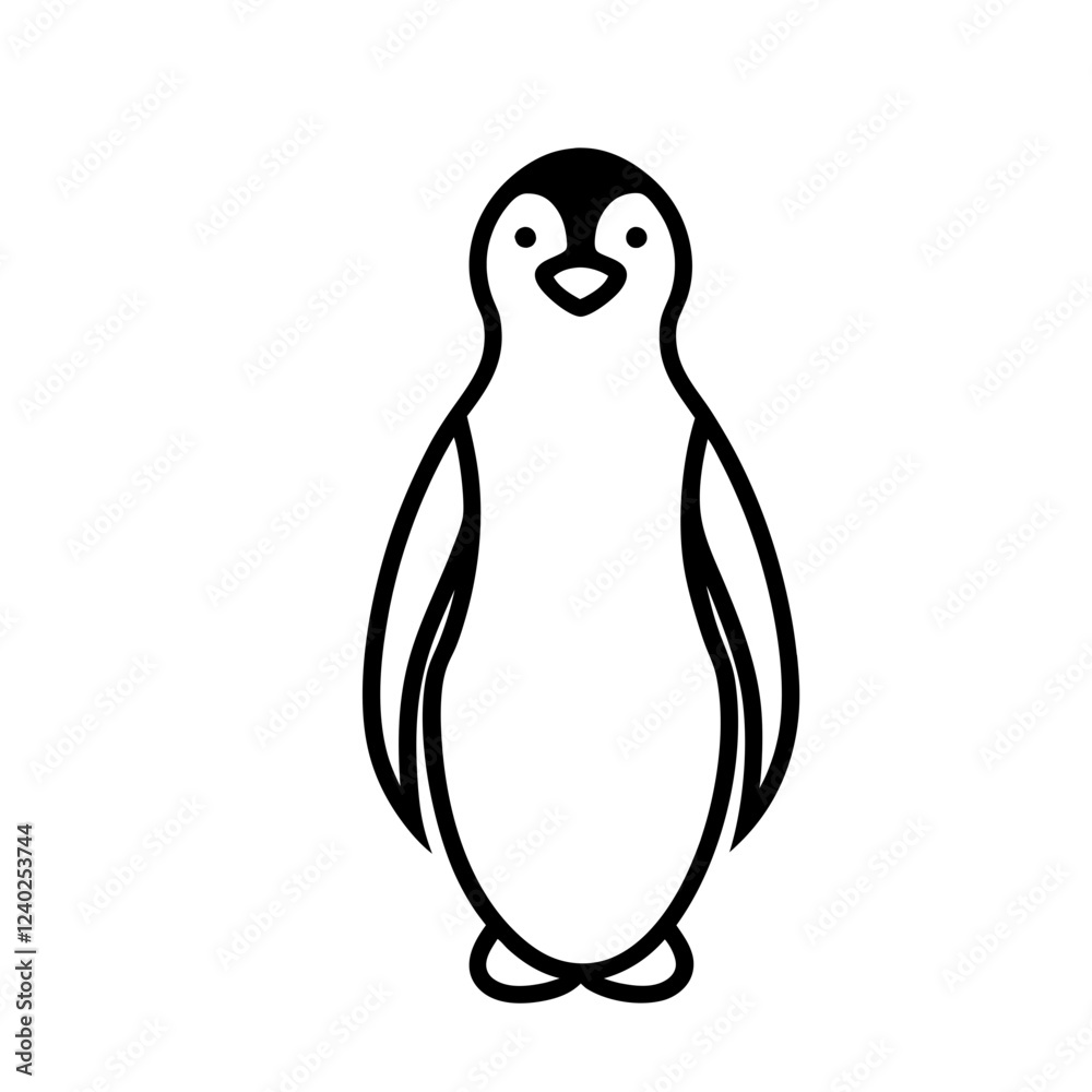 Penguin Outline Icon Penguin Outline Icon