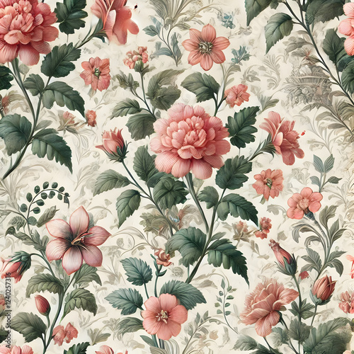 A charming watercolor pattern, perfect for creating a warm and inviting atmosphere.