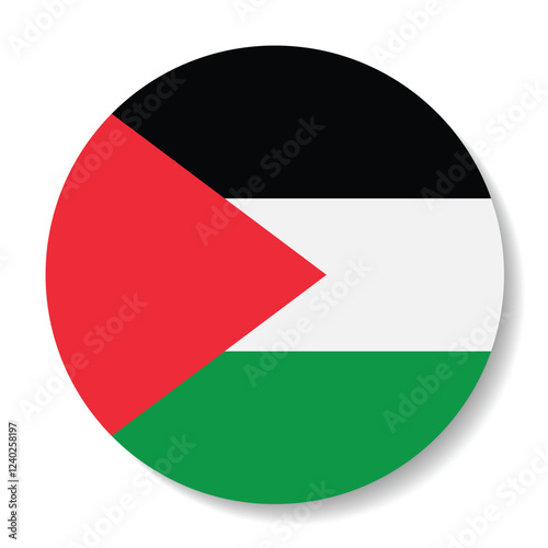 Palestine flag. Button flag icon. Standard color. Circle icon flag. Computer illustration. Digital illustration. Vector illustration. Free Download Palestine flag. Button flag icon. Standard color. Circle icon flag. Computer illustration. Digital illustration. Vector illustration. - GFXLoad