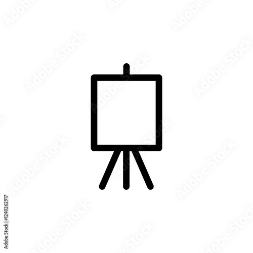 paint easel icon vector design template