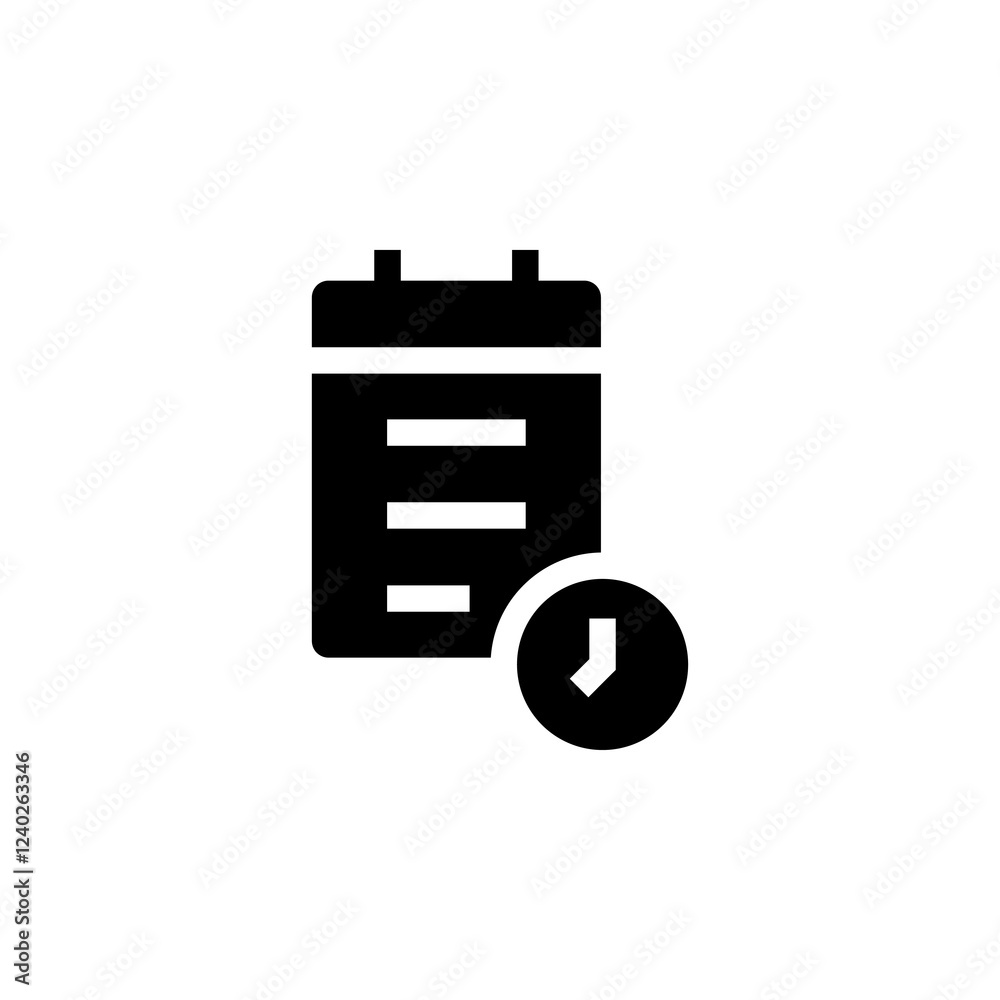 class schedule icon vector design template class schedule icon vector design template