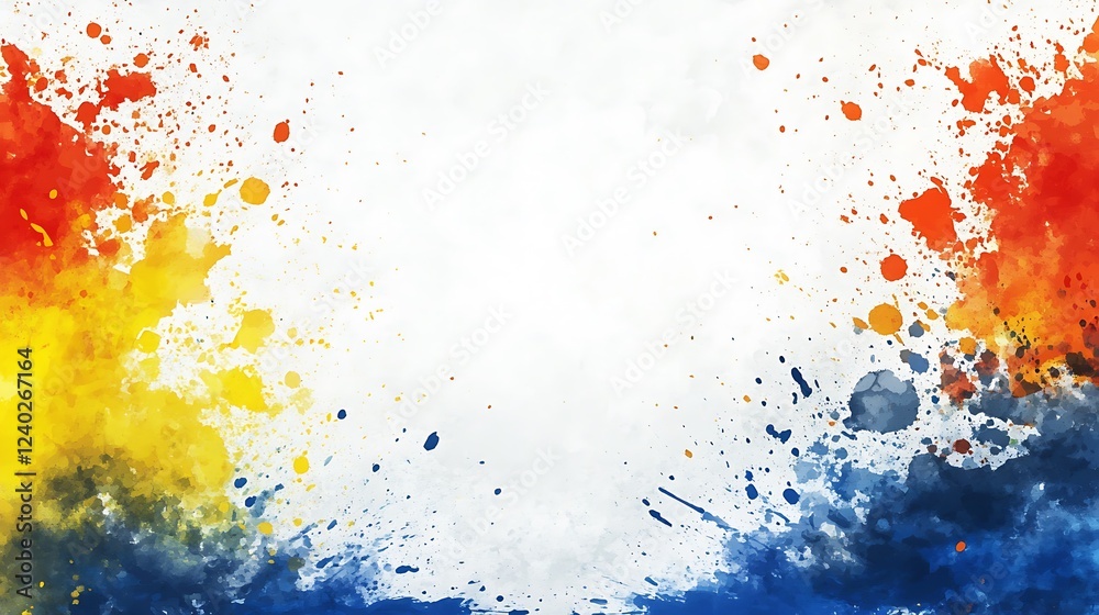 Fototapeta premium Colorful paint splatters background