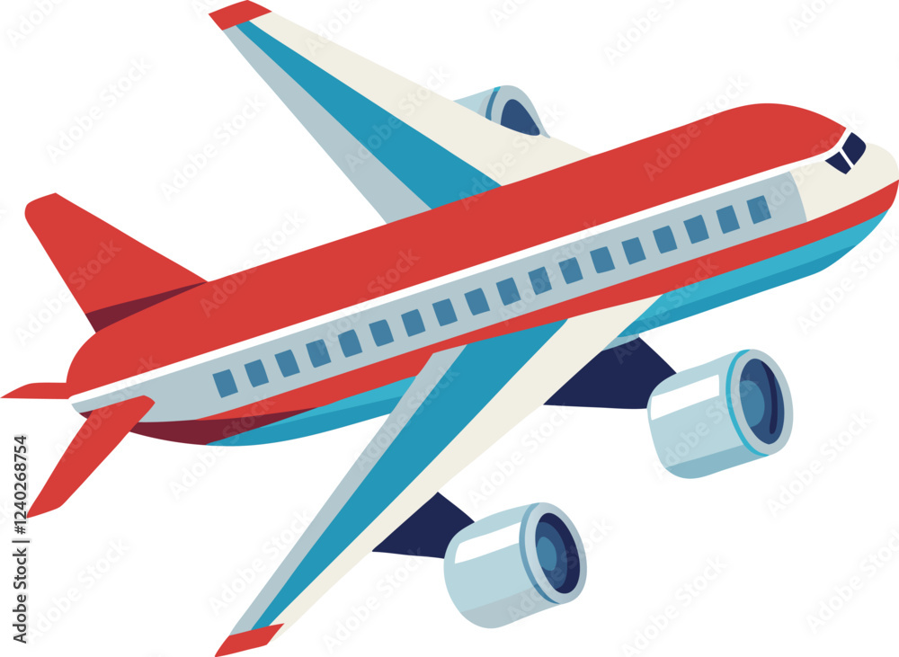 Fototapeta premium plane vector