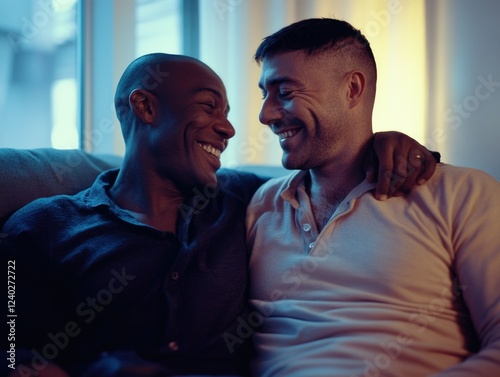 Two Men Sharing a Moment of Emotion photo