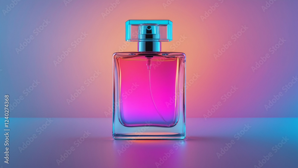 Perfume Bottle with Gradient Background
Perfume Bottle with Gradient Background