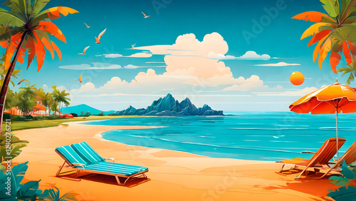 Picture yourself on a warm beach, palm trees gently swaying in the breeze, and the clear blue ocean stretching out before you.