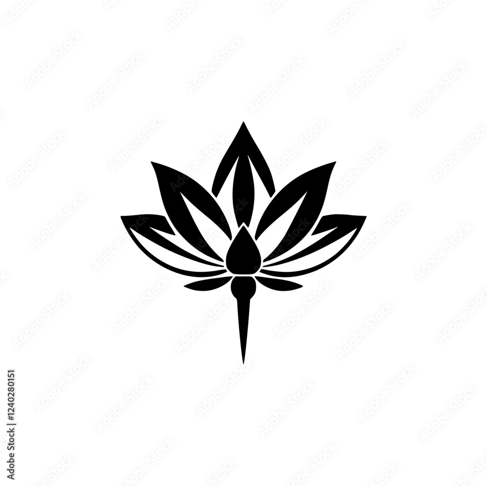Elegant Black and White Lotus Flower: Minimalist Floral Design, Nature Symbol, Botanical Art, Peace and Serenity Elegant Black and White Lotus Flower: Minimalist Floral Design, Nature Symbol, Botanical Art, Peace and Serenity