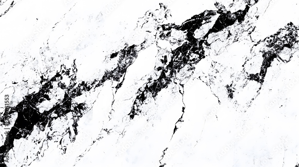Obraz premium Abstract Black and White Marble Texture Background