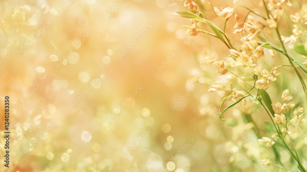 Soft Focus Vegan Meal Background. grain close-up background. healthy food illustration. vegetarian food banner