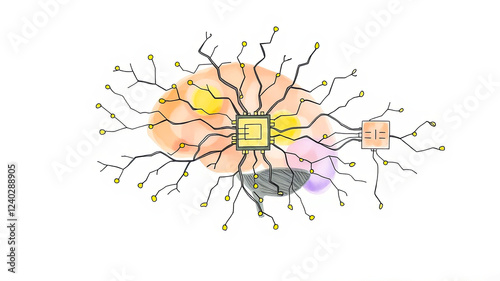 neural linking of brain cells with nano technology