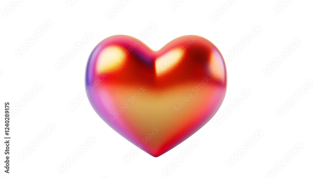 Shiny red heart, 3D render, dark background, Valentine's Day Shiny red heart, 3D render, dark background, Valentine's Day