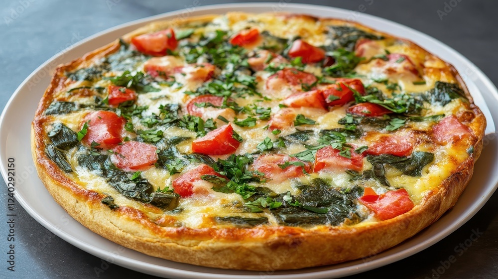 Delicious Spinach and Tomato Quiche: A Savory Delight Delicious Spinach and Tomato Quiche: A Savory Delight