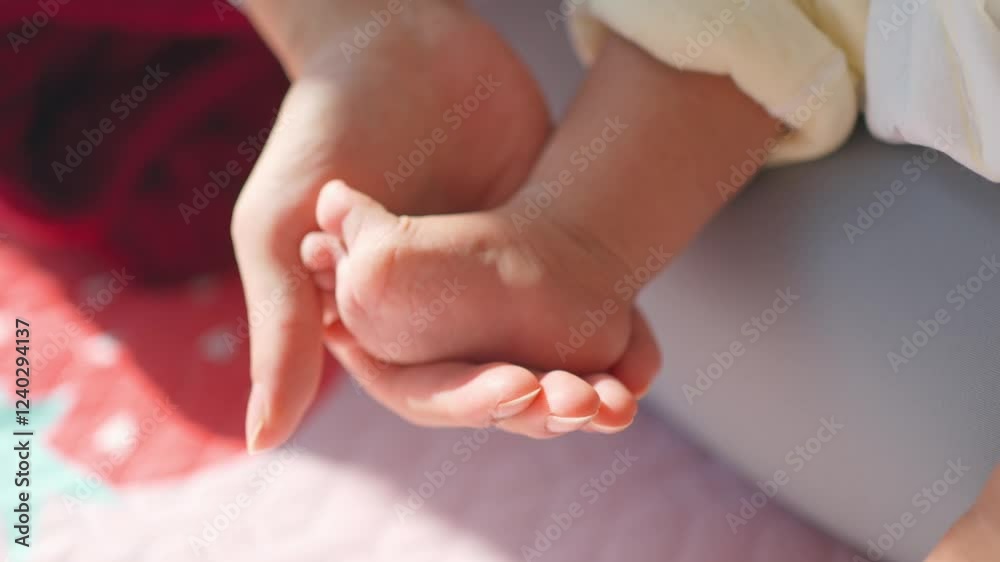 Gentle moment between a parent and child during a cozy afternoon at home Gentle moment between a parent and child during a cozy afternoon at home