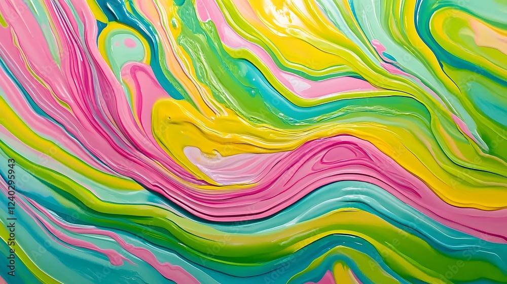 Vibrant Abstract Acrylic Artwork Vibrant Abstract Acrylic Artwork