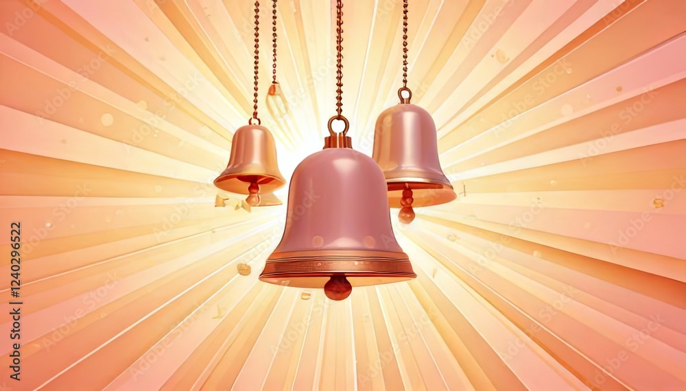 Obraz premium Radiant Bells – A Symbol of Celebration and Joy