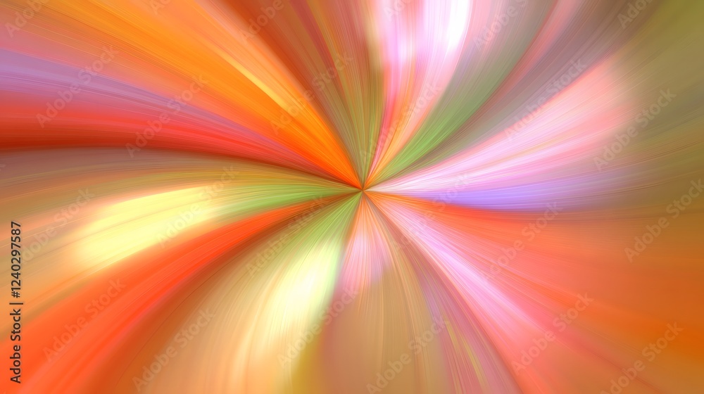 Obraz premium Abstract Swirling Pastel Colors Background, AI Generated Art