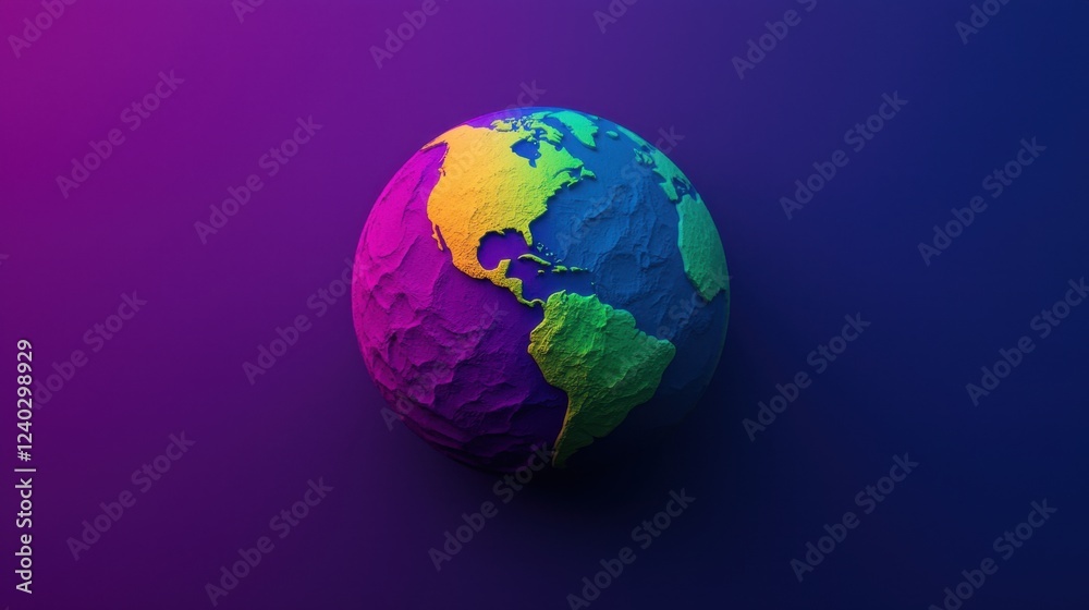 Fototapeta premium Global temperature rise, Earth thermometer overheating