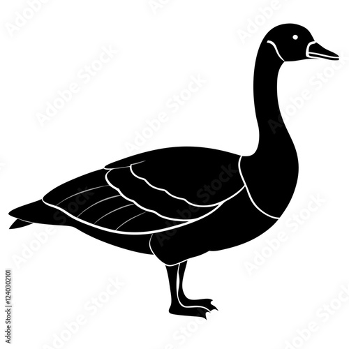 goose isolated on white