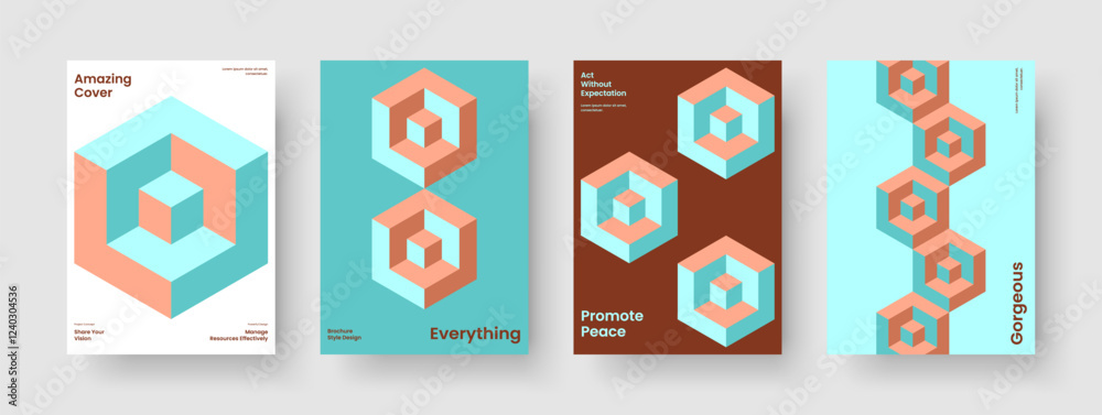 Fototapeta premium Abstract Brochure Layout. Creative Banner Template. Modern Report Design. Background. Business Presentation. Book Cover. Poster. Flyer. Magazine. Notebook. Pamphlet. Leaflet. Handbill. Advertising