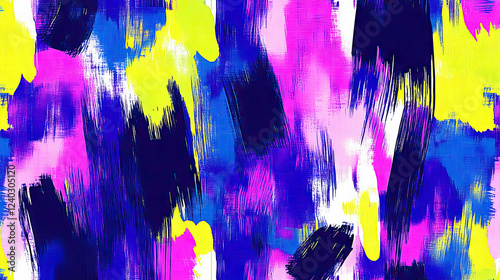 Abstract brushstroke background with vibrant colors photo