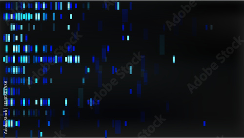 Genetic chromosome pattern with dna sequence map on background. X and y gene big data visualization illustration. Antibody research and analytics wallpaper. Human marker medicine forensic design.