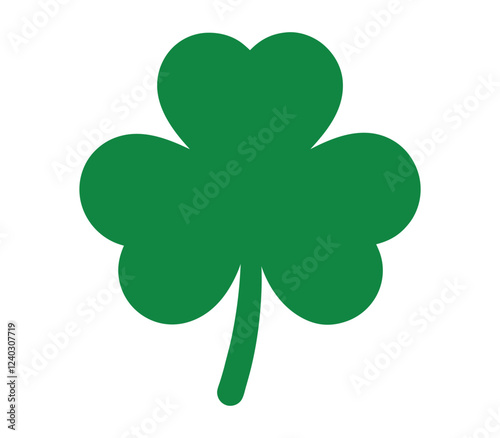 St Patrick’s Rainbow Graphics: Green Shamrock Clipart Set

