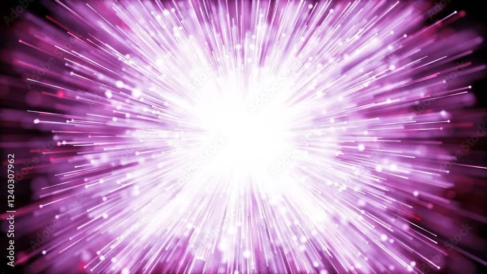 pink explosion effect. Line glowing particles explosion animation background. pink explosion effect. Line glowing particles explosion animation background.