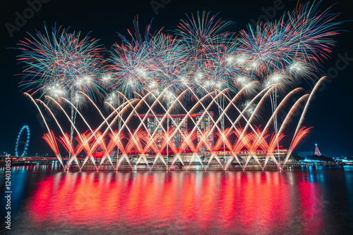 Photography Singapore Countdown FIreworks