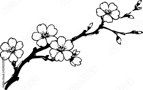 branch of a cherry tree