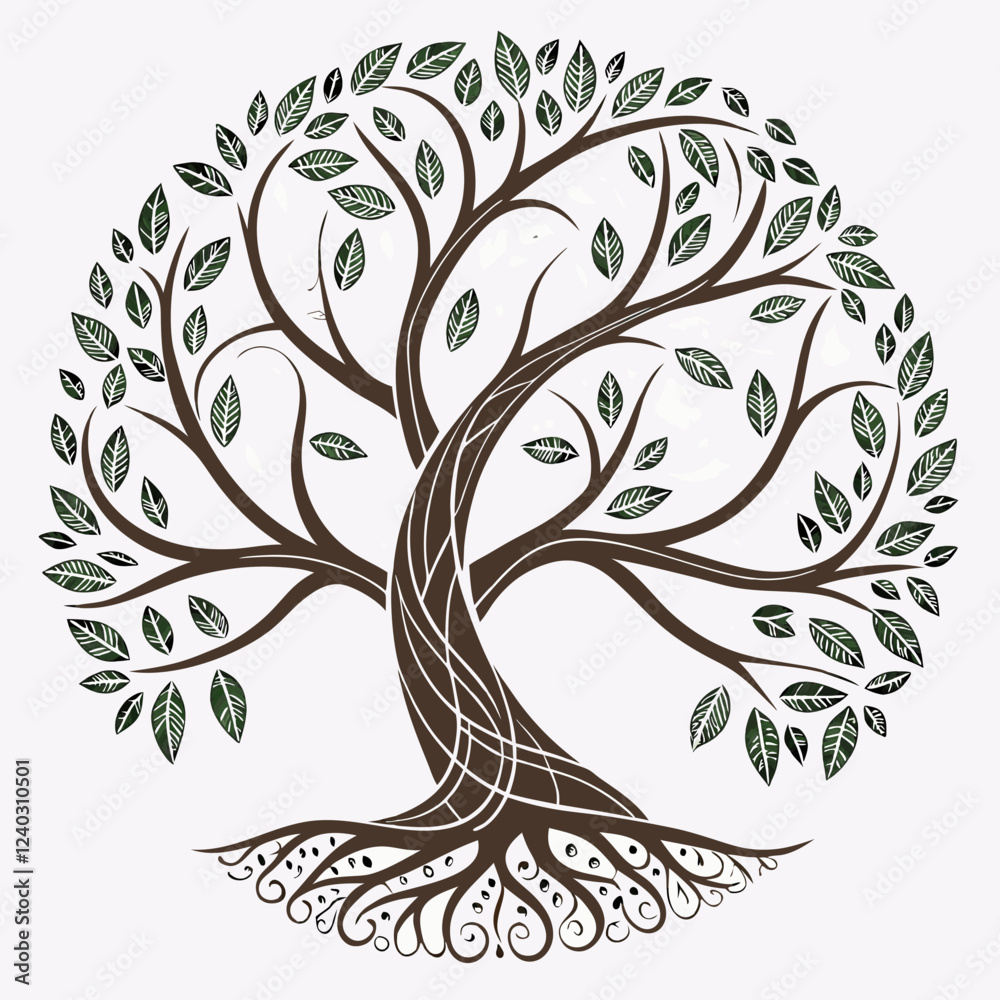 Obraz premium vector tree silhouette