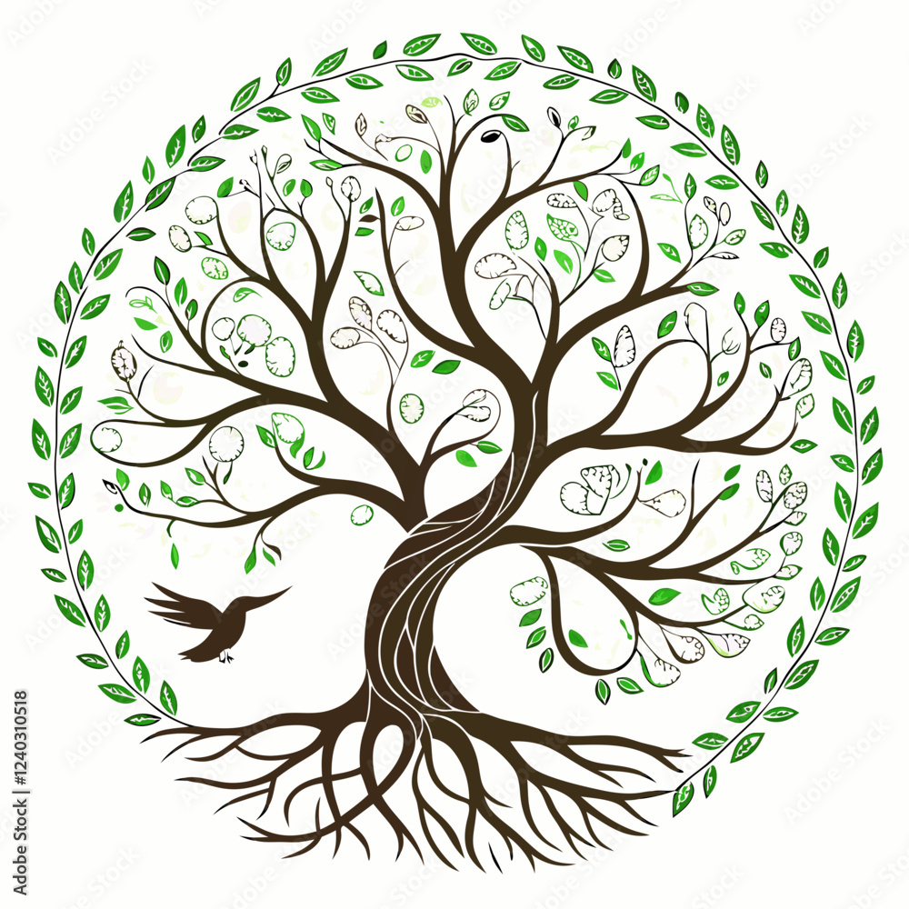 Obraz premium tree with green leaves