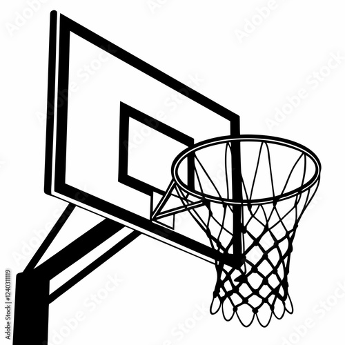 basketball hoop on the net