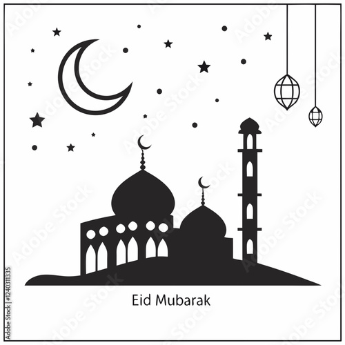 Eid Mubarak Greeting Card