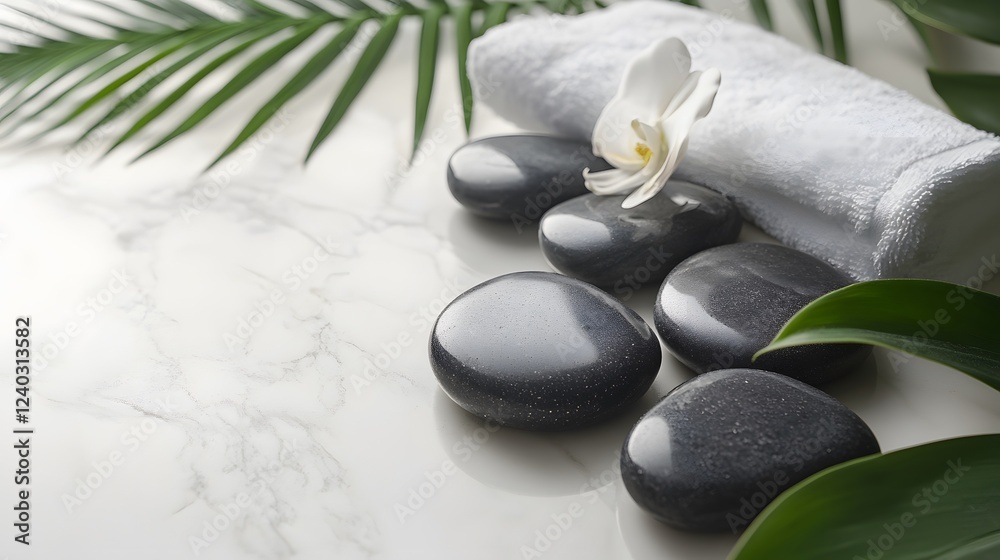 Spa Serenity with Orchid and Stones Spa Serenity with Orchid and Stones