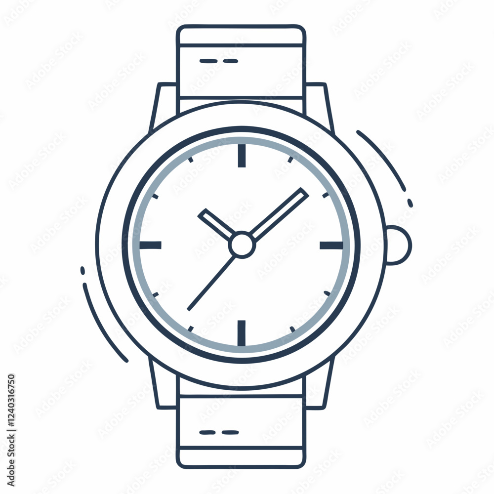 vector illustration of wristwatch vector illustration of wristwatch