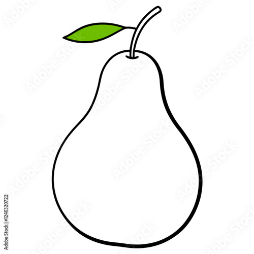 pear isolated on white