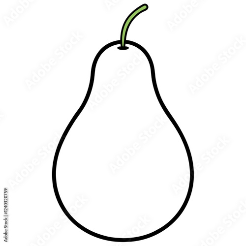 pear isolated on white